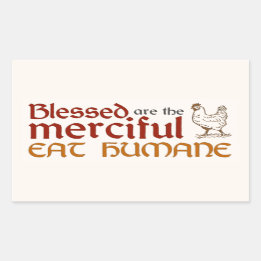 Adesivo Retangular Sticker Christian "Coma Humano"