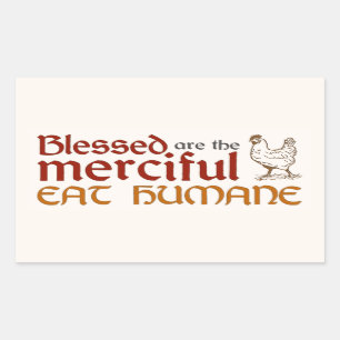 Adesivo Retangular Sticker Christian "Coma Humano"