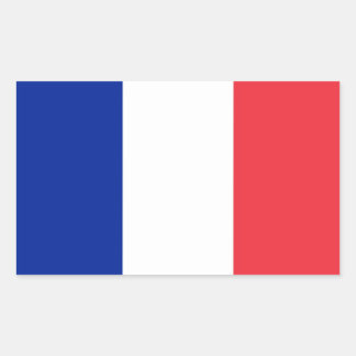 Adesivo Retangular Sticker "Franse vlag".