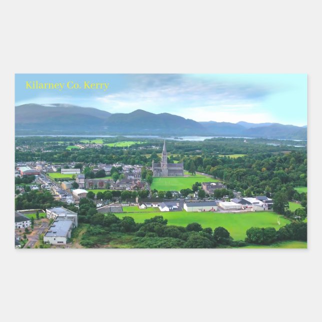 Adesivo Retangular Sticker Irlanda (Frente)