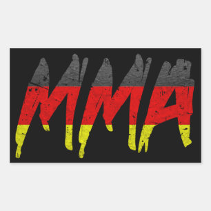 Adesivo Retangular Sticker MMA