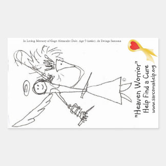 Adesivo Retangular Sticker, Worrior Celestial #3