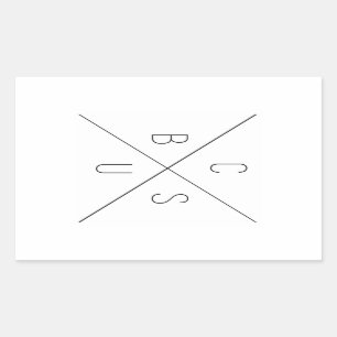 Adesivo Retangular Stickers CBUS (Columbus, Ohio)