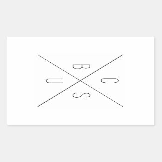 Adesivo Retangular Stickers CBUS (Columbus, Ohio)