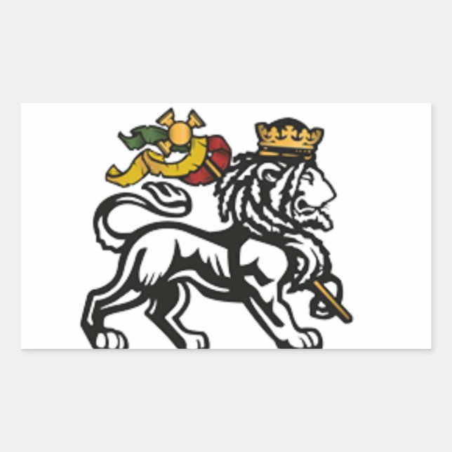 Adesivo Retangular stickers Maciço Yard White Leão 2018 (Frente)