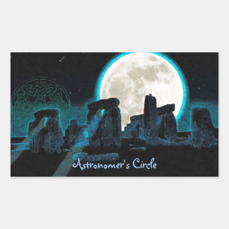 Adesivo Retangular Stonehenge Celtic Standstone Stones na Grã-Bretanh