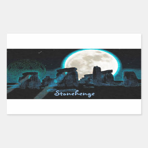 Adesivo Retangular Stonehenge Celtic Standstone Stones na Grã-Bretanh