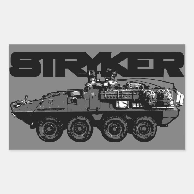 Adesivo Retangular Stryker Sticker (Frente)