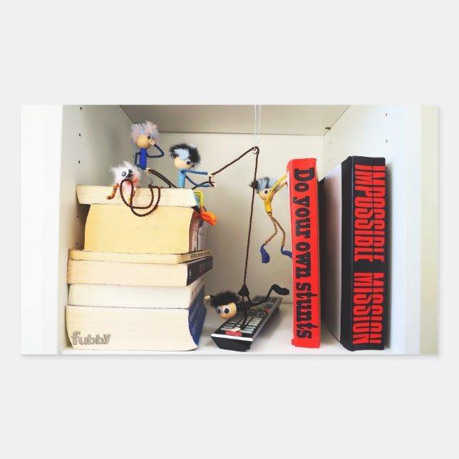 Adesivo Retangular Stunt Fubby's Tom Cruise naspelen. (Frente)