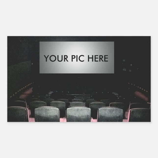 Adesivo Retangular Sua vida nos filmes (Frente)