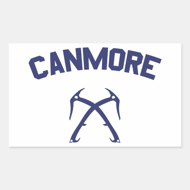 Adesivo Retangular Subindo Gelo Canmore (Frente)