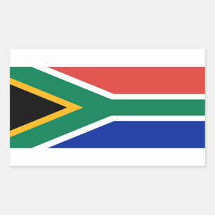 Adesivo Retangular Sul - bandeira africana