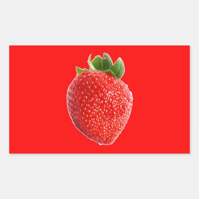 Adesivo Retangular Summer Strawberry (Frente)