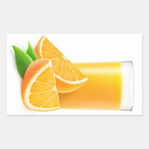 Adesivo Retangular Sumo de laranja