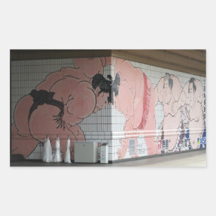 Adesivo Retangular Sumo Mural Wall Art