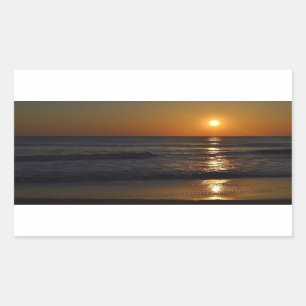 Adesivo Retangular Sunrise na praia por Shirley Taylor