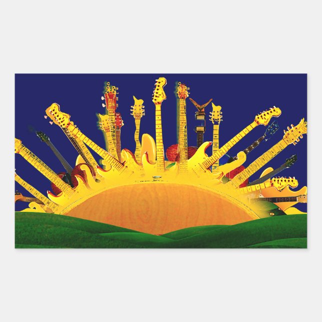 ADESIVO RETANGULAR SUNSET ELÉTRICO! (Frente)