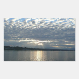 Adesivo Retangular Sunset na Colúmbia Britânica e Canadiana