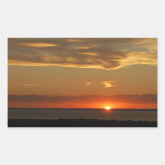 Adesivo Retangular Sunset na Costa Leste