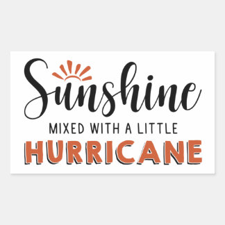 Adesivo Retangular Sunshine W A Little Hurricane