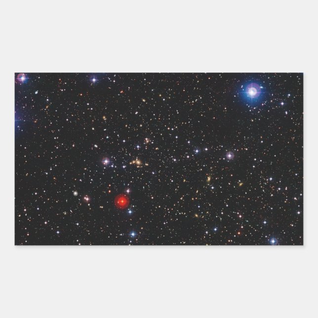 Adesivo Retangular Supercluster de Imagem de Campo Profundo Abell 901 (Frente)
