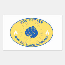 Suportar Vinheta Retangular de Estudantes Pretos