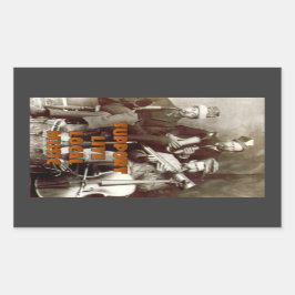 Adesivo Retangular Suporte ao Live Music Sticker