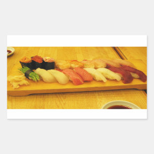 Adesivo Retangular Sushi 寿 司