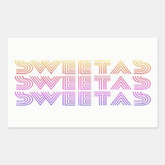 Adesivo Retangular "Sweet As" Rainbow Sticker