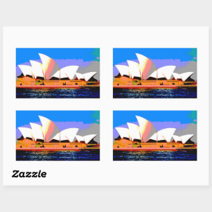 Adesivo Retangular Sydney Opera House