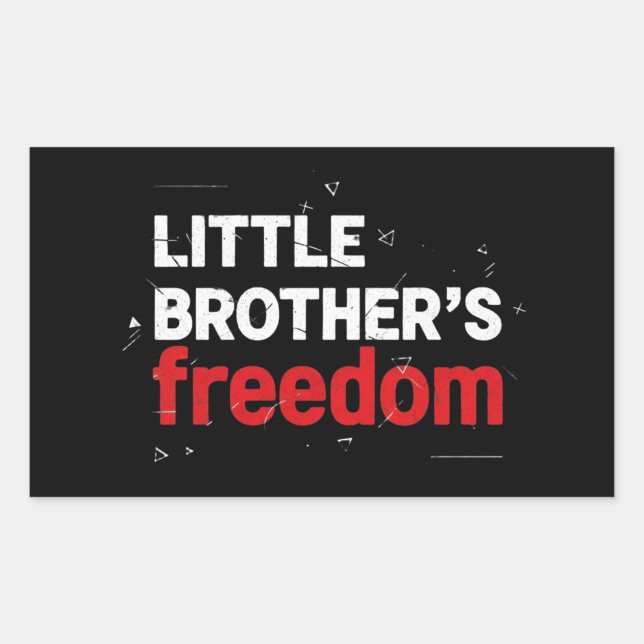 Adesivo Retangular symbol Freedom Equality America flag red (Frente)