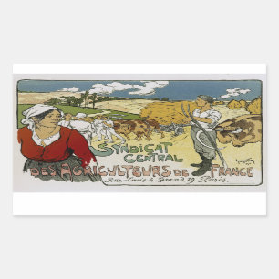 Adesivo Retangular Syndicat Central Des Agricultures France