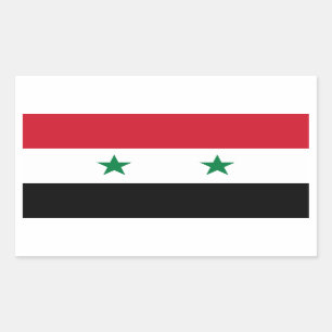 Adesivo Retangular Syria/bandeira síria
