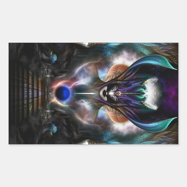 Adesivo Retangular Taidushan Sai Espírito De Poder WD (Frente)