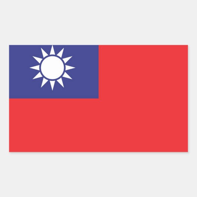 Adesivo Retangular Taiwan (Frente)