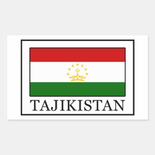 Adesivo Retangular Tajiquistão