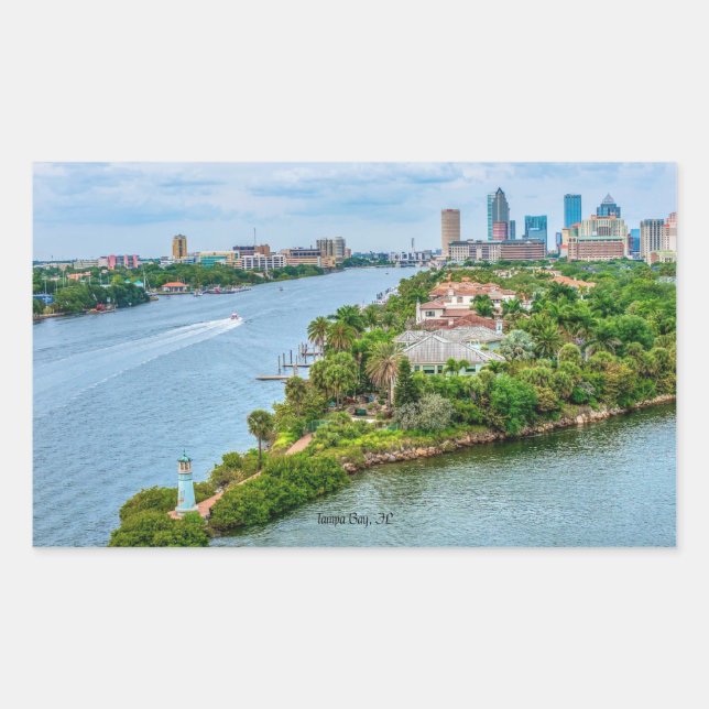 Adesivo Retangular Tampa Bay, Florida (Frente)