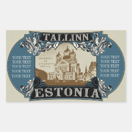 Adesivo Retangular Tampão de Tallinn