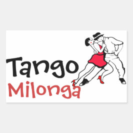 Adesivo Retangular Tango Milonga