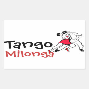 Adesivo Retangular Tango Milonga
