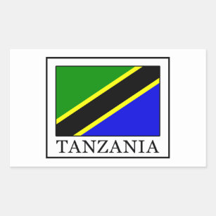 Adesivo Retangular Tanzânia