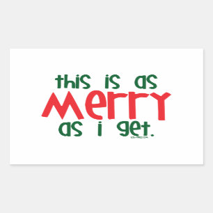 Adesivo Retangular Tão alegre como eu obtenho