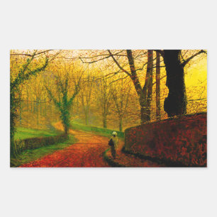 Adesivo Retangular Tarde de novembro Stapleton Park Grimshaw