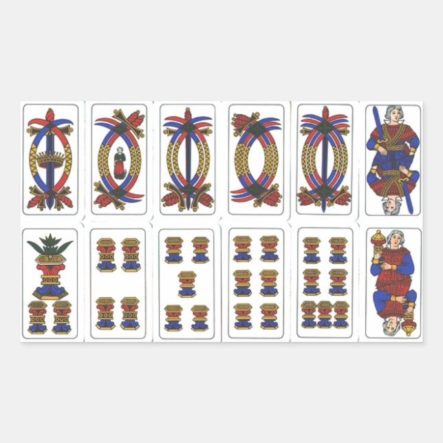 Adesivo Retangular tarot de marselha (Frente)