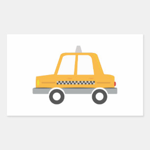 Adesivo Retangular Taxi Cab