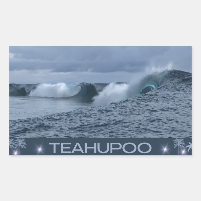 Adesivo Retangular Teahupoo (Frente)