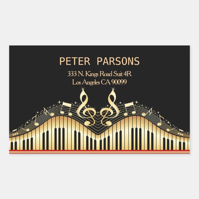 Adesivo Retangular Teclado Dourado E Preto E Limpeza Traseira (Frente)