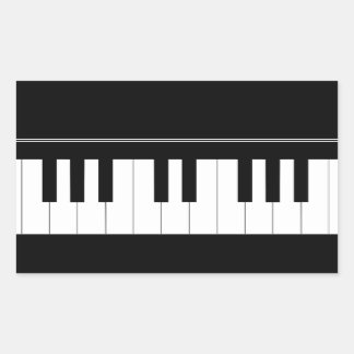 Adesivo Retangular Teclado Piano
