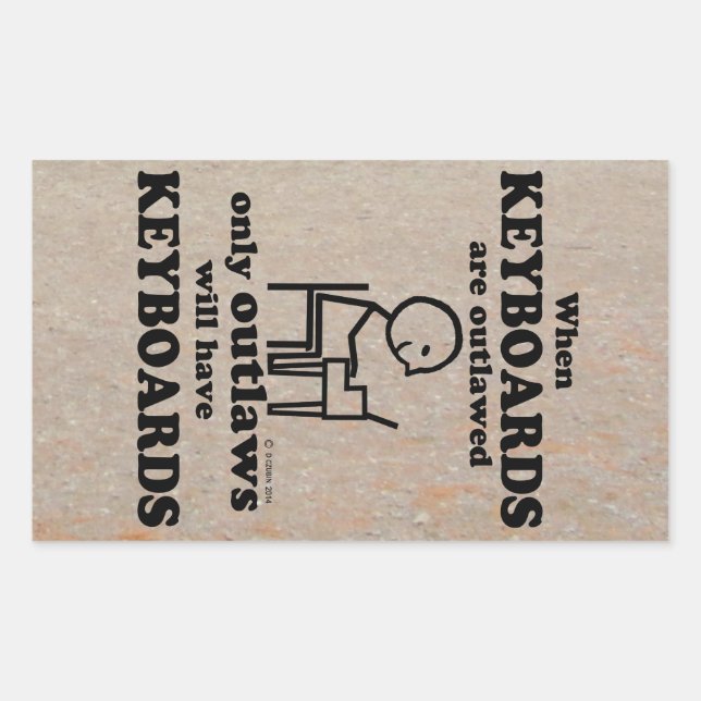 Adesivo Retangular Teclados Retangulares Não Legalizados (Frente)