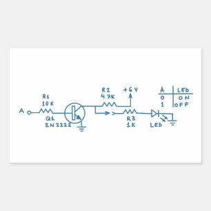 Adesivo Retangular tecnologia de esquema de circuito eletrônico casei